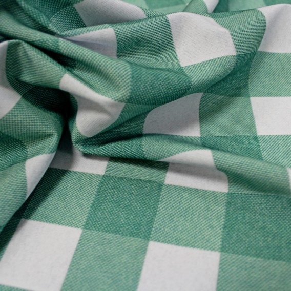 Obrus teflónový Káro zelené vzor 604