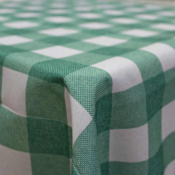 Obrus teflónový Káro zelené vzor 604