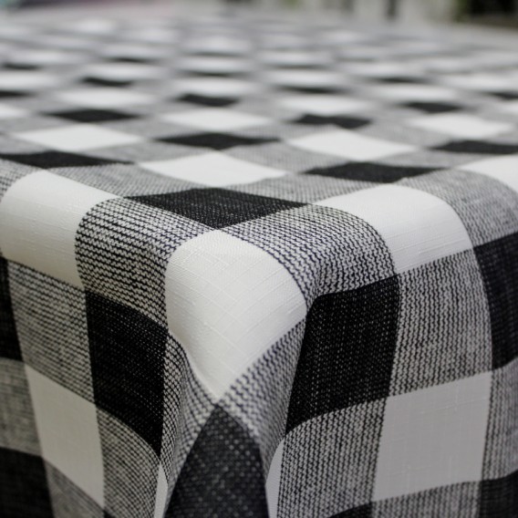 Obrus teflónový Káro černé vzor 608