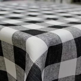 Obrus teflónový Káro černé vzor 608