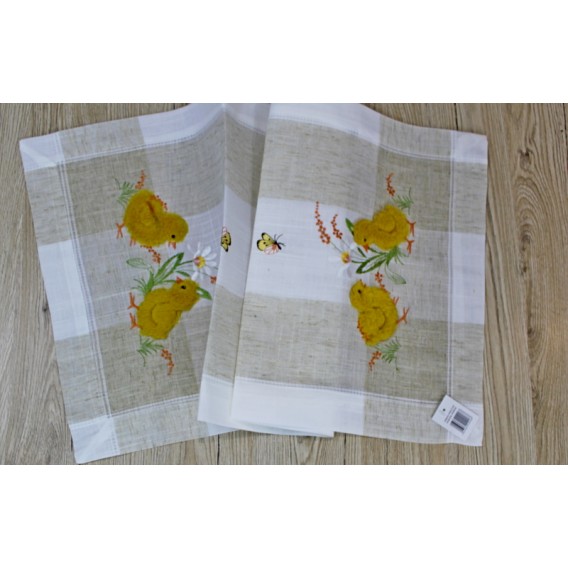 Ubrus 3D kuřátka 40x160