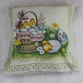 Gobelínový velikonoční ubrus Kuřátka  140x240cm