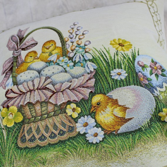 Gobelínový veľkonočná obrus Kuriatka 140x240cm