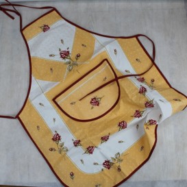 Kuchynská zástera Ruže - marhuľová