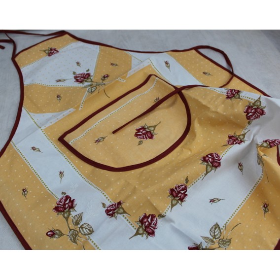 Kuchynská zástera Ruže - marhuľová