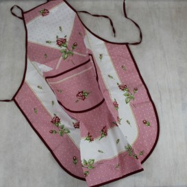 Kuchynská zástera Ruže - ružová