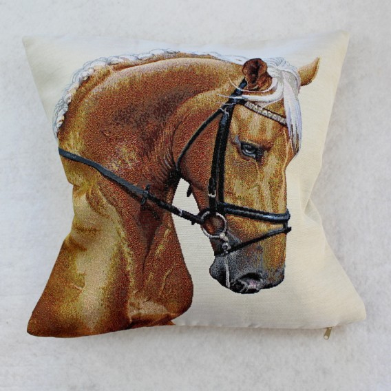 Gobelínová obliečka Hnedý kôň 45x45cm