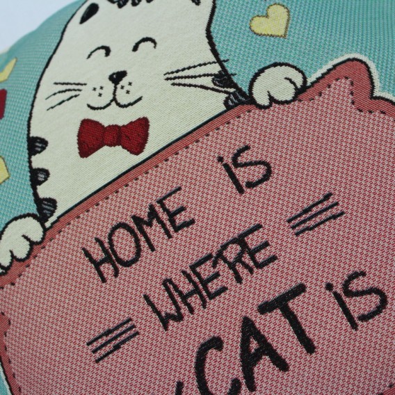 Gobelínová obliečka Funky mačka 45x45cm