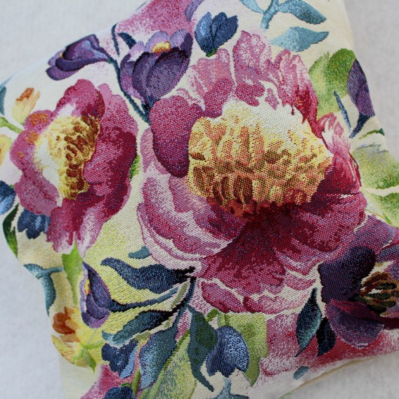 Gobelínová obliečka Akvarelové kvety 2 45x45cm