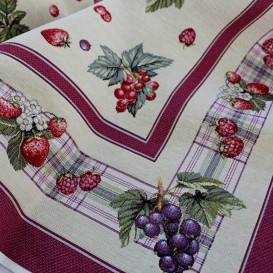 Gobelínový obrus Šťavnaté ovocie 100x100cm