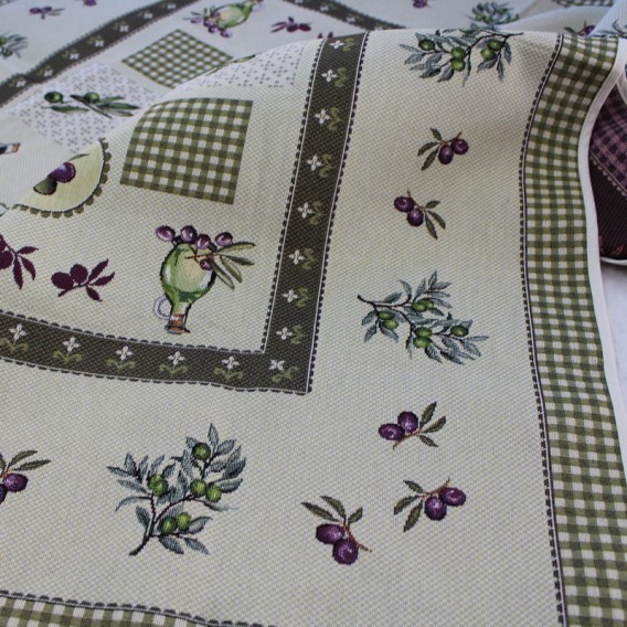 Gobelínový obrus Olivy 100x100cm