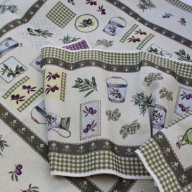 Gobelínový obrus Olivy 100x100cm