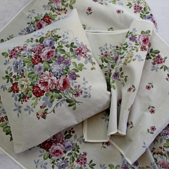 Gobelínová povlak růžový sad 45x45cm