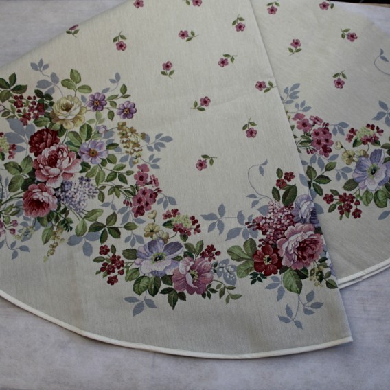 Gobelínový obrus Ružový sad kruh 165cm