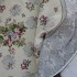 Gobelínový  ubrus Romantické květy šedé kruh 165cm