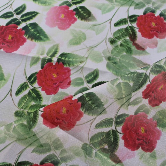 Obrus teflónový červené ruže  vzor 732