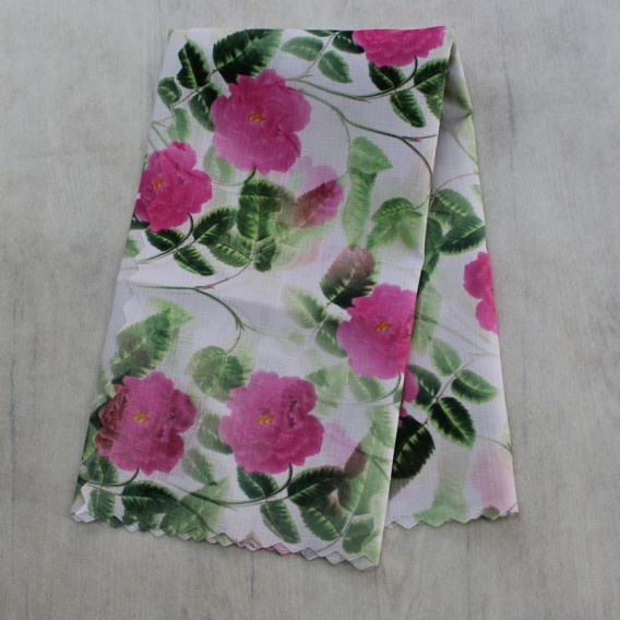 Obrus teflónový ružové ruže  vzor 733