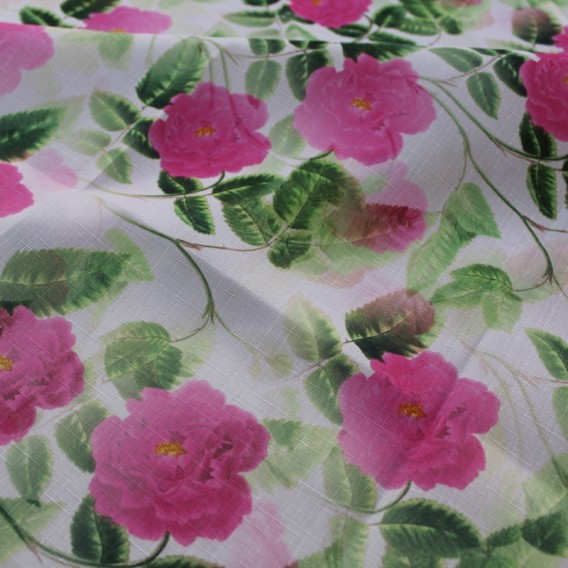 Obrus teflónový ružové ruže  vzor 733