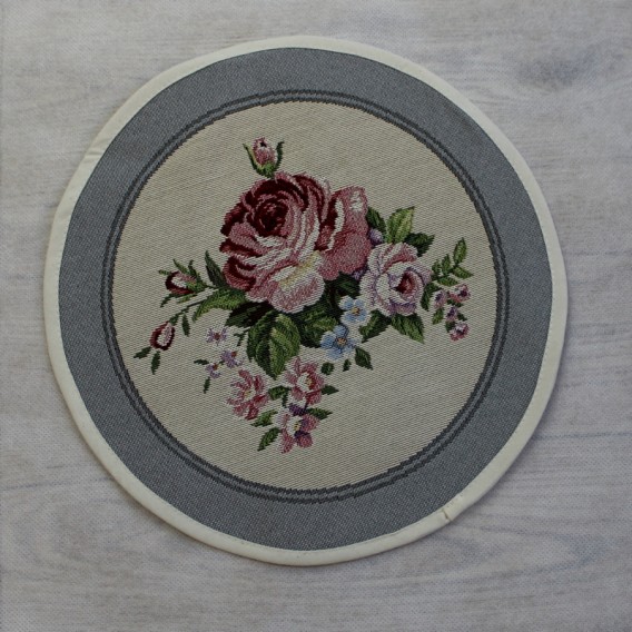 Gobelínový  ubrus Romantické ruže  kruh 27cm