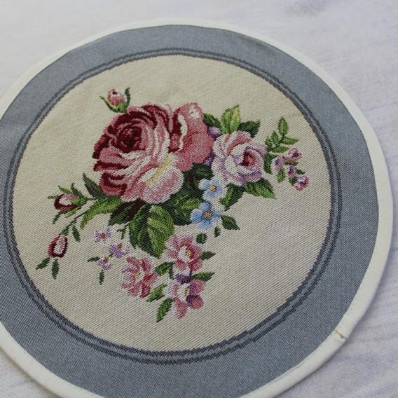 Gobelínový  ubrus Romantické ruže  kruh 27cm