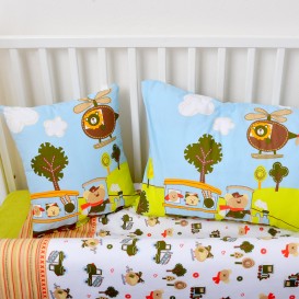 Detské posteľné obliečky bavlnené Medvedík 90x135+64x45cm