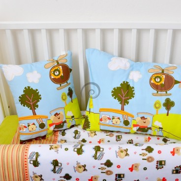 Detské posteľné obliečky bavlnené Medvedík 90x135+64x45cm