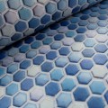 Omyvatelný 3D obklad na Modrá mozaika š.67,5cm