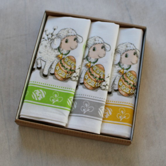 Kuchyňské utěrky velikonoční 2SET Ovečka