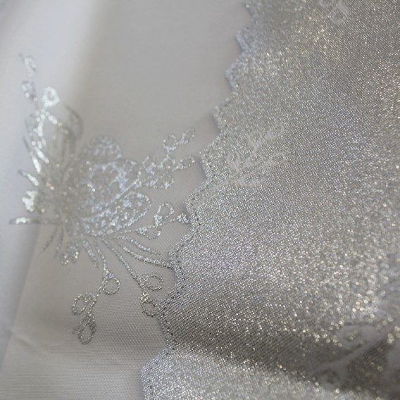 Obrus teflónový oboustranný stříbrný Halúzka