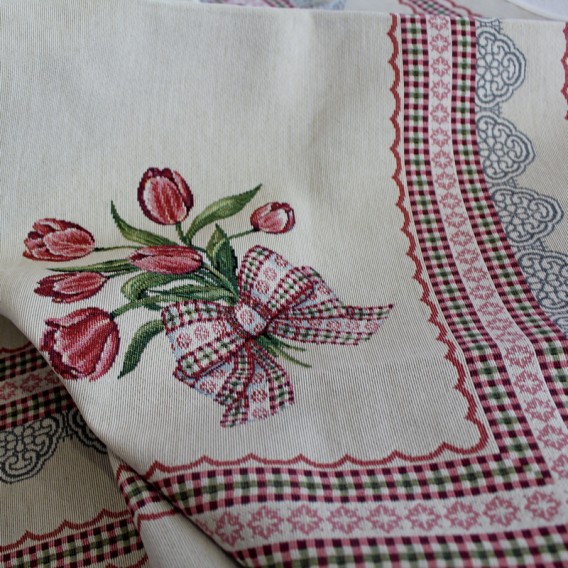 Gobelínový ubrus Romantický tulipán