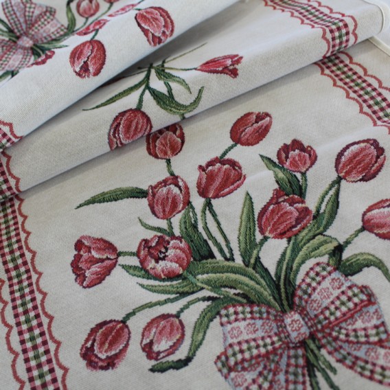 Gobelínový obrus Romantický tulipán