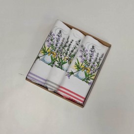 Kuchyňské utěrky 3ks set Levandule