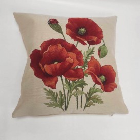 Gobelínová povlak Vlčí maky 2 45x45cm