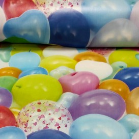PVC obrus detský - balóny 4840  š.140cm