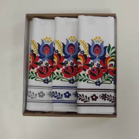 Kuchynské utierky  3set Folk kvety 2