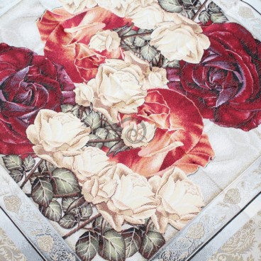 Gobelínový obrus Tmavé barokové kvety 40x100cm