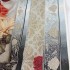 Gobelínový  ubrus Tmavé barokové květy  40x100cm