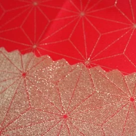 Obojstranný teflónový obrus Diamant červeno/zlatý