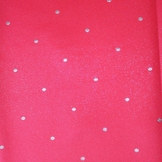 Obojstranný teflónový obrus bodka červeno/zlatý