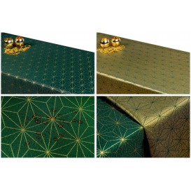 Obojstranný teflónový obrus Diamant zeleno/zlatý