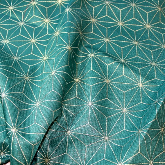 Obojstranný teflónový obrus Diamant zeleno/zlatý