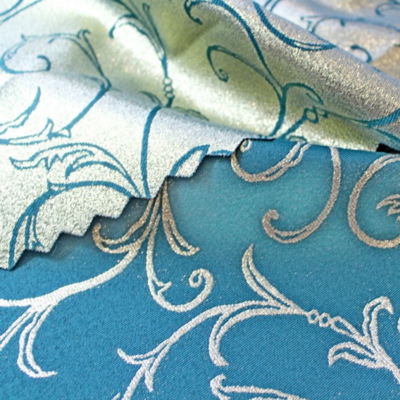 Obojstranný teflónový obrus Ornament zeleno/zlatý