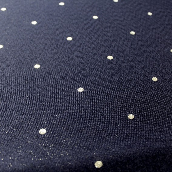 Obojstranný teflónový obrus Bodky modro/zlatý