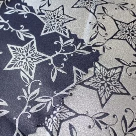 Obojstranný teflónový obrus Štedrý večer modro/strieborný