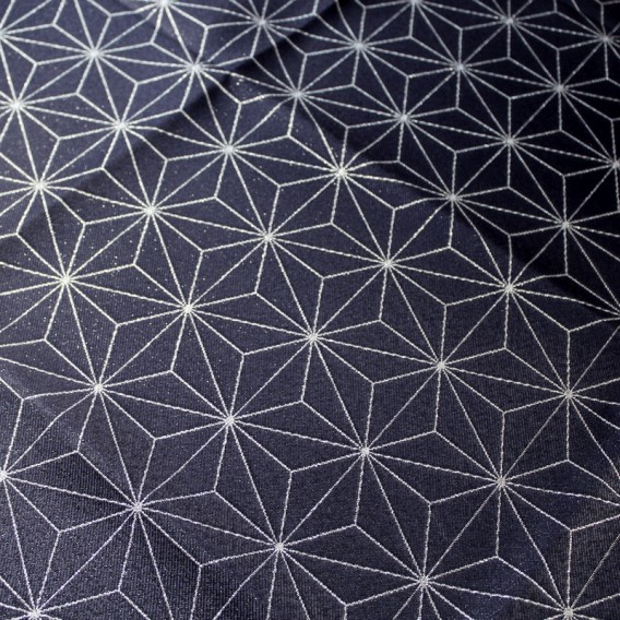 Obojstranný teflónový obrus Diamant  modro/strieborný