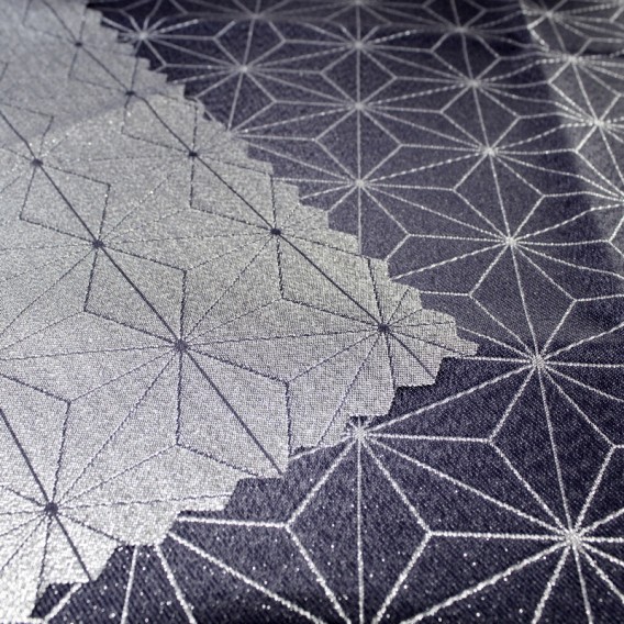 Obojstranný teflónový obrus Diamant  modro/strieborný