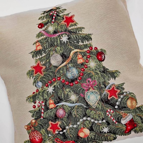 Gobelínová obliečka Vianočný stromček 2  45x45cm