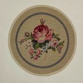 Gobelínový obrus Romantické ruže bežove  kruh 27cm