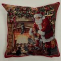 Gobelínová obliečkaMikuláš pri krbe 45x45cm
