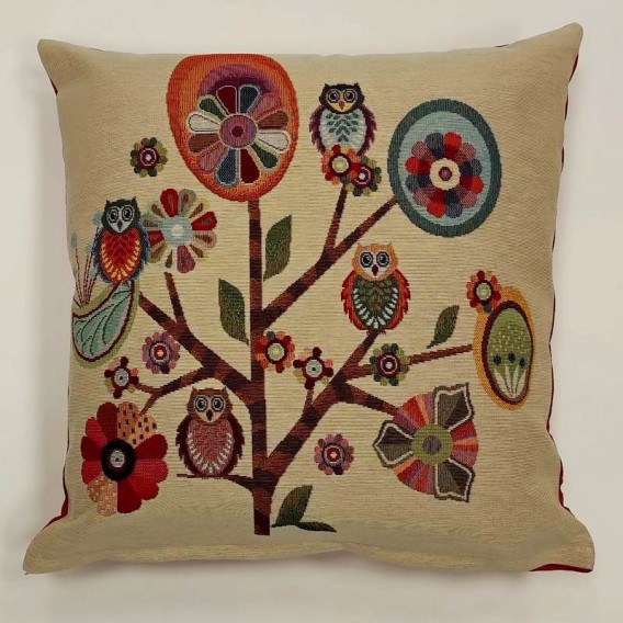 Gobelínová obliečka Funky sovičky 2 45x45cm